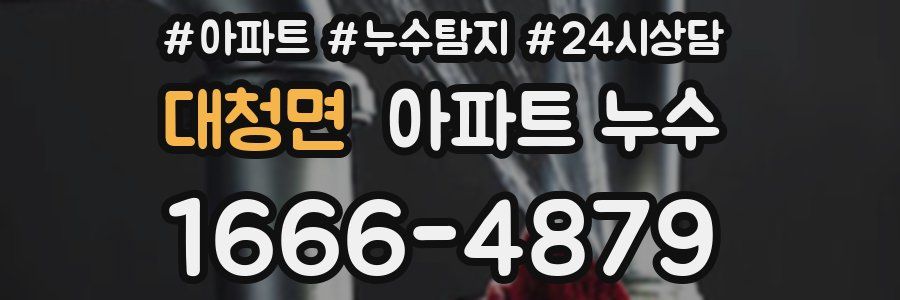 대청면 누수탐지