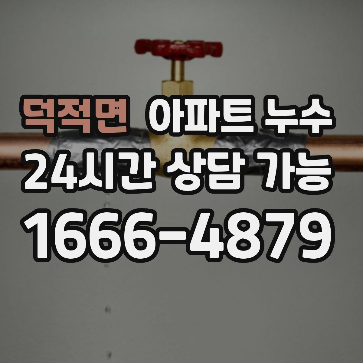 덕적면 아파트 누수탐지