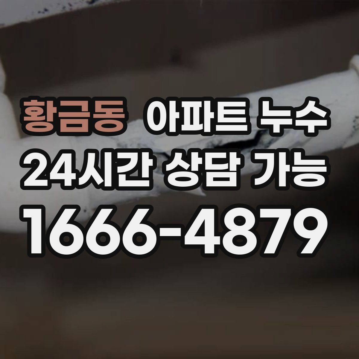 황금동 아파트 누수 냉장고 뒤쪽 바닥이 젖는 증상