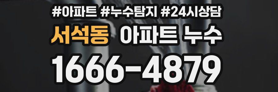 서석동 누수탐지