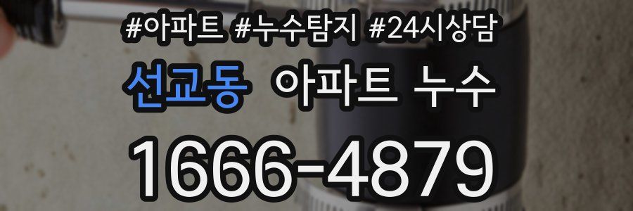 선교동 누수탐지