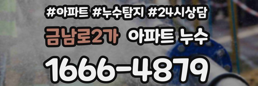 금남로2가 누수탐지