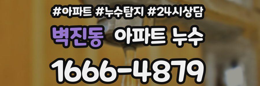 벽진동 누수탐지