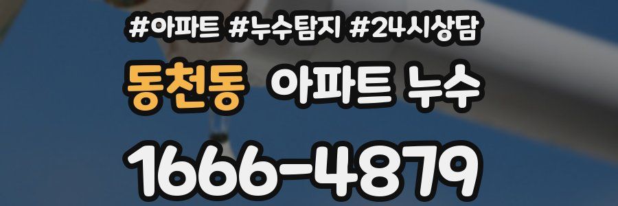 동천동 누수탐지