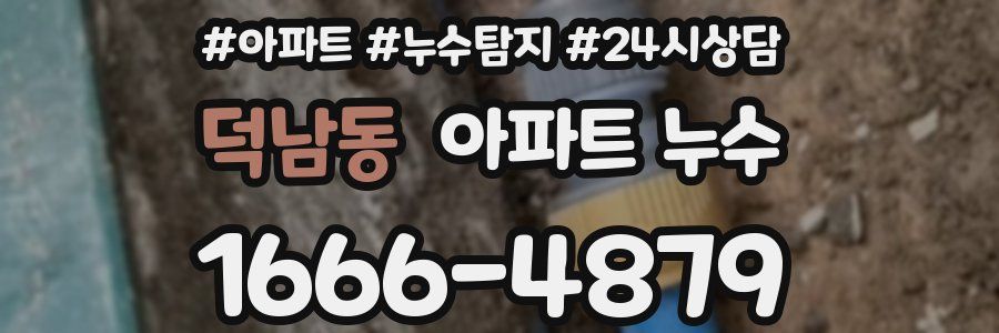 덕남동 누수탐지