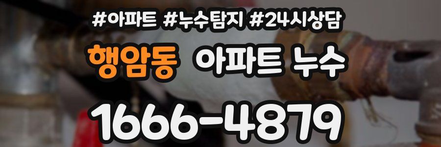 행암동 누수탐지