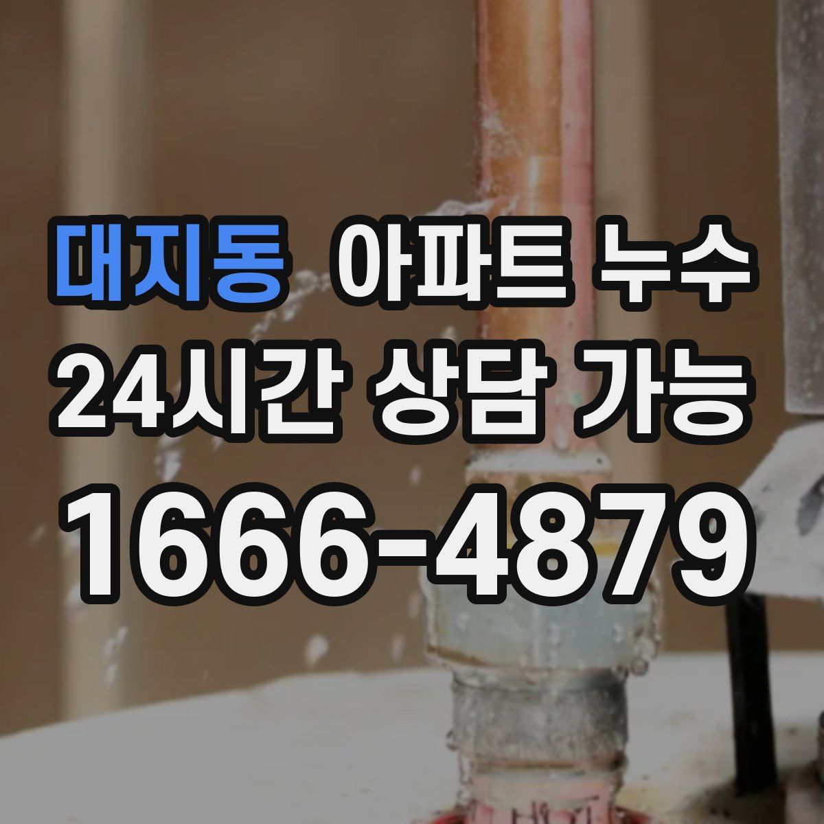 대지동 아파트 누수탐지