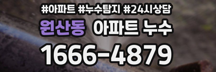 원산동 누수탐지