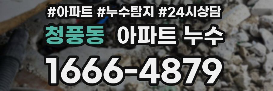 청풍동 누수탐지