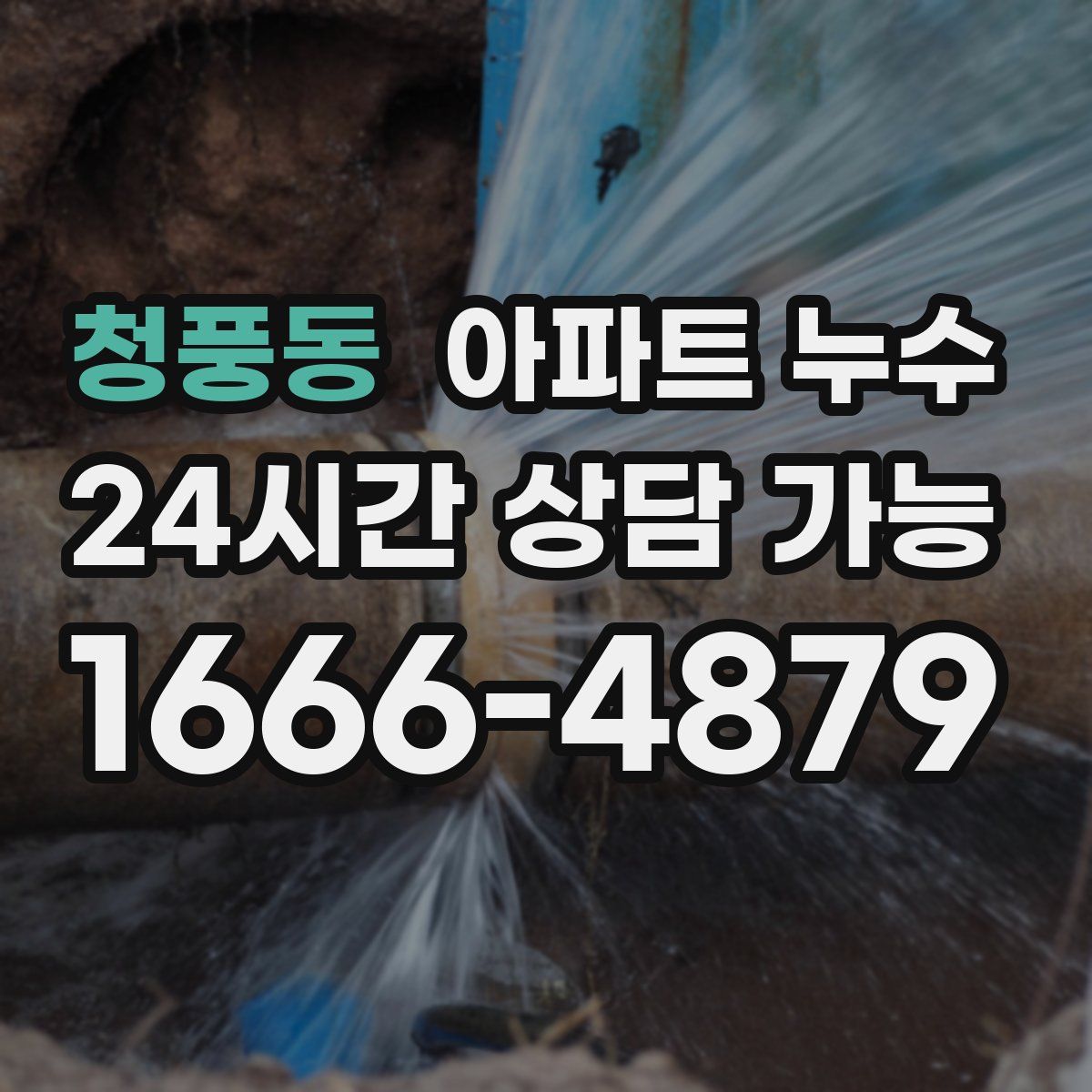 청풍동 아파트 누수탐지