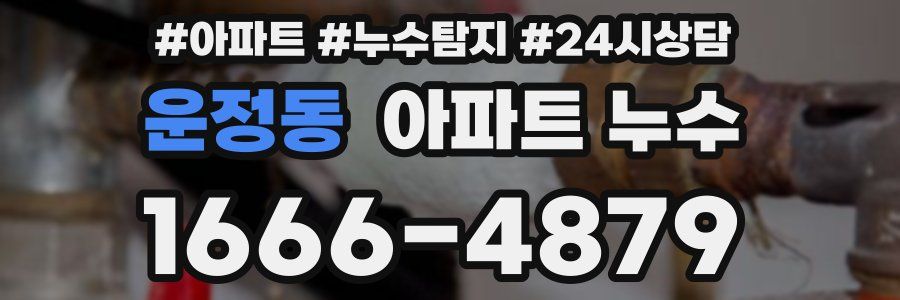 운정동 누수탐지