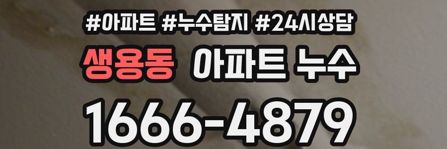 생용동 누수탐지