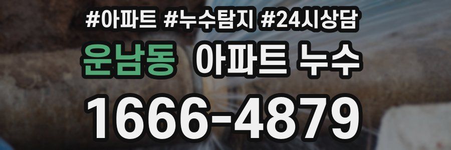 운남동 누수탐지