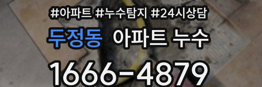 두정동 누수탐지