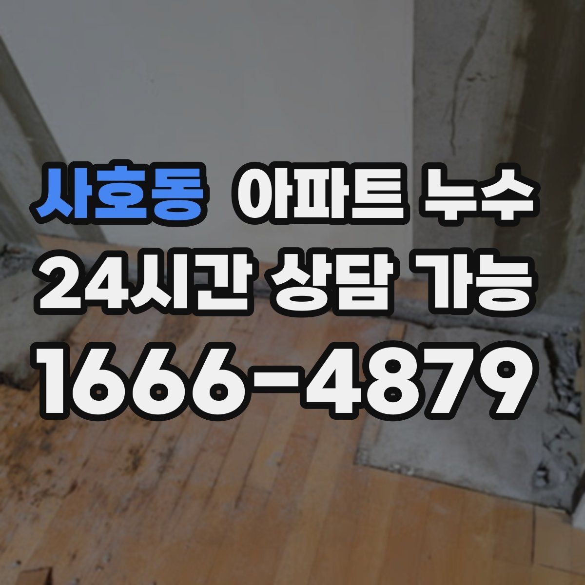 사호동 아파트 누수 타일 줄눈 주변 변색이 심해질 때