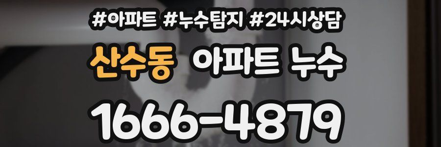 산수동 누수탐지