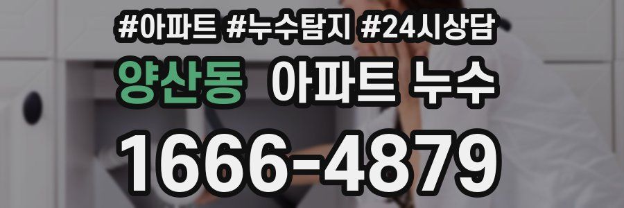 양산동 누수탐지