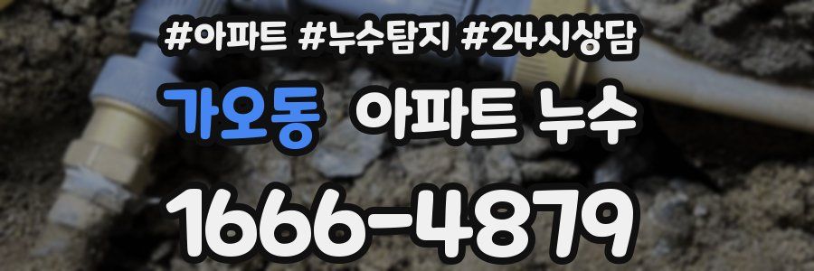 가오동 누수탐지