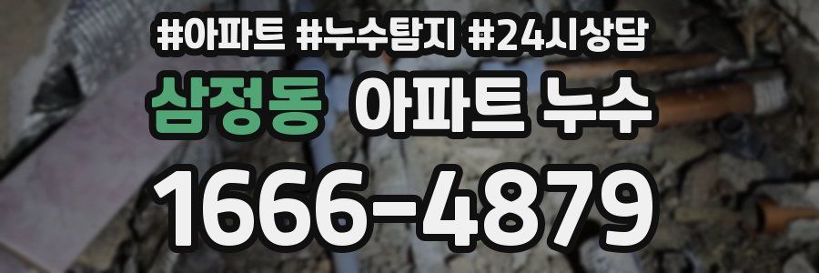 삼정동 누수탐지