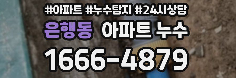 은행동 누수탐지