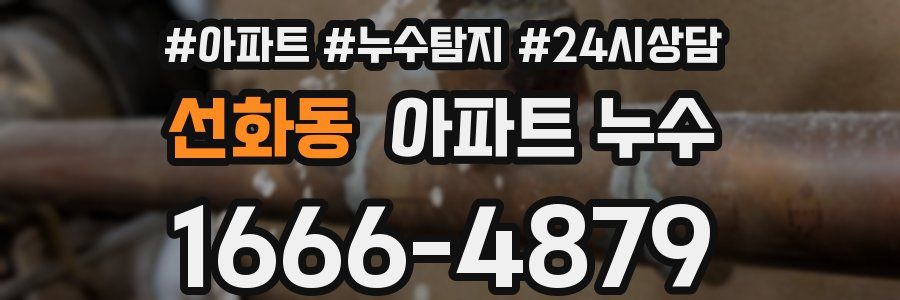 선화동 누수탐지