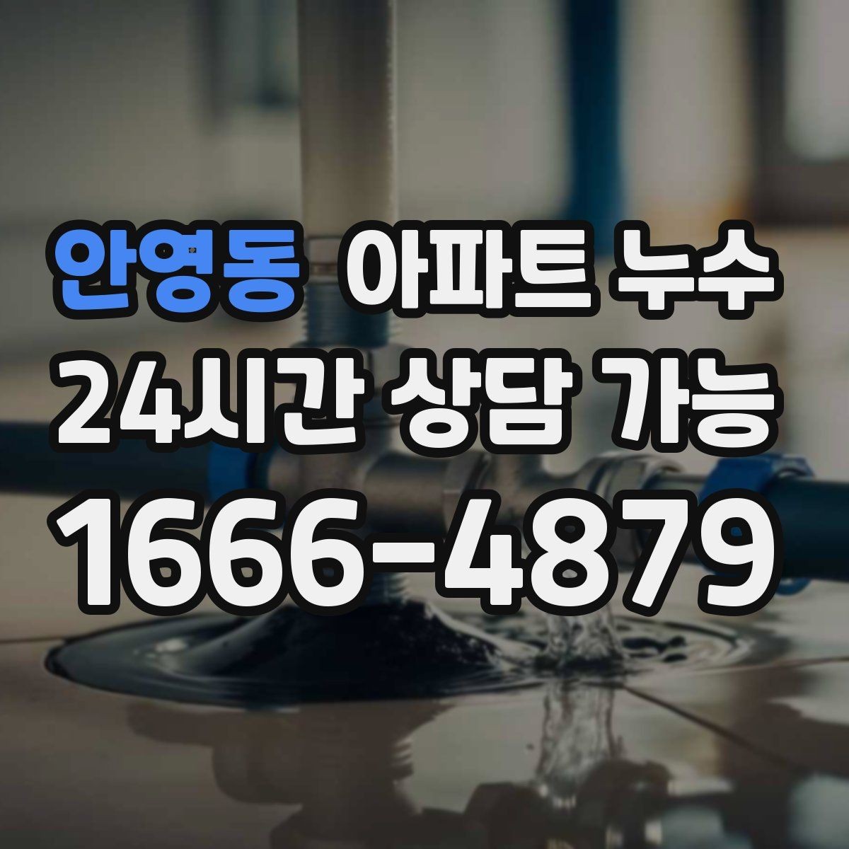 안영동 아파트 누수 마른 듯해도 내부 습기 의심해야 할 때