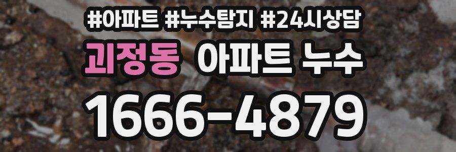 괴정동 누수탐지