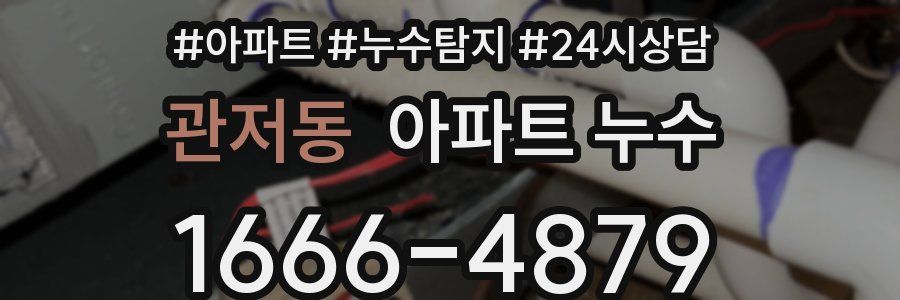 관저동 누수탐지