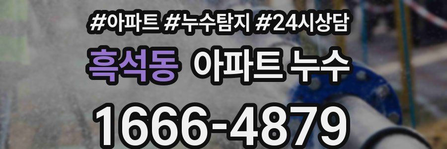 흑석동 누수탐지