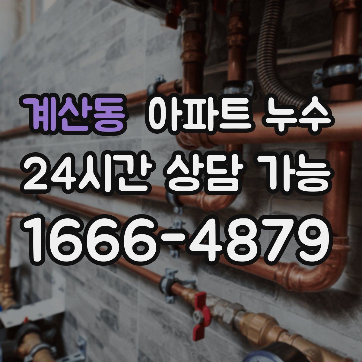 계산동 아파트 누수 외출 후 들어오면 습기가 심할 때