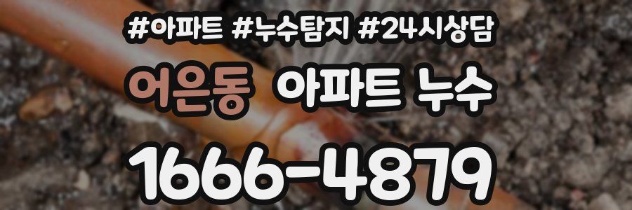 어은동 누수탐지