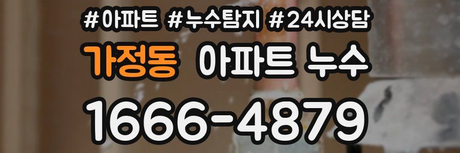 가정동 누수탐지