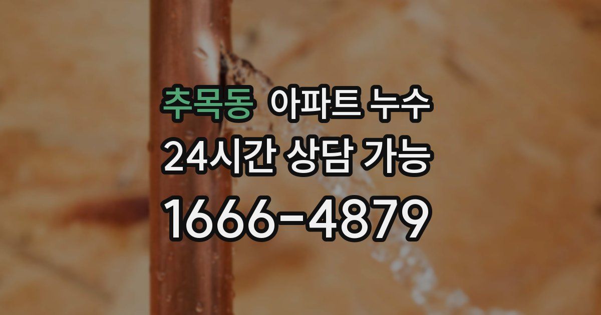추목동 아파트 누수