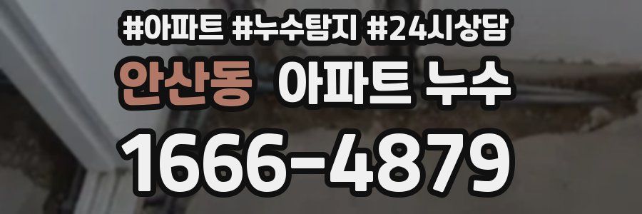 안산동 누수탐지