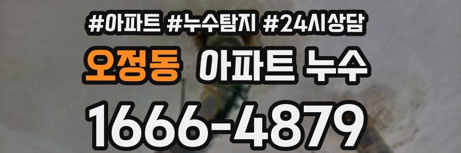 오정동 누수탐지