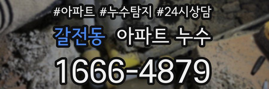 갈전동 누수탐지