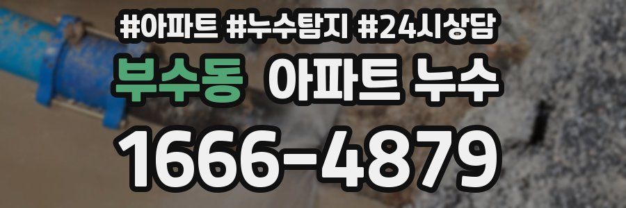 부수동 누수탐지