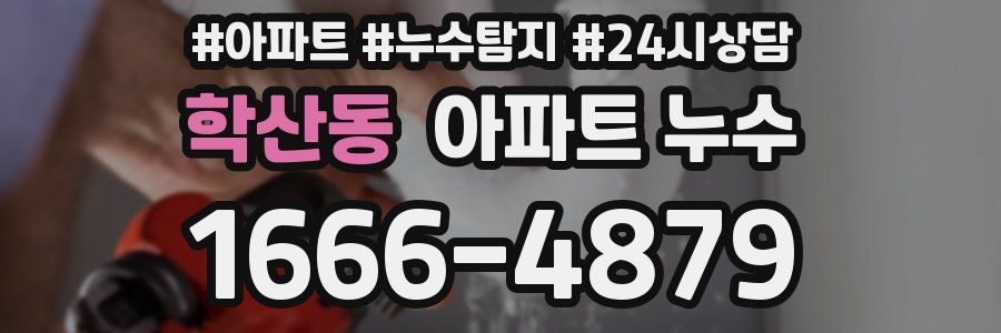 학산동 누수탐지