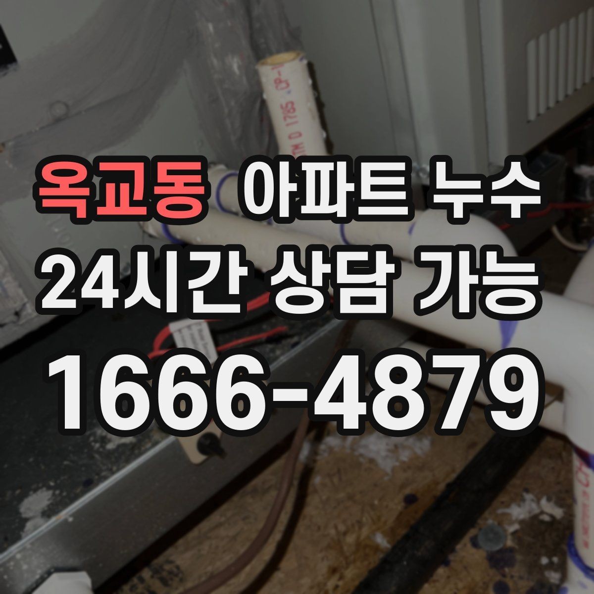 옥교동 아파트 누수 다용도실 바닥이 자꾸 젖는 이유
