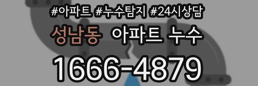 성남동 누수탐지