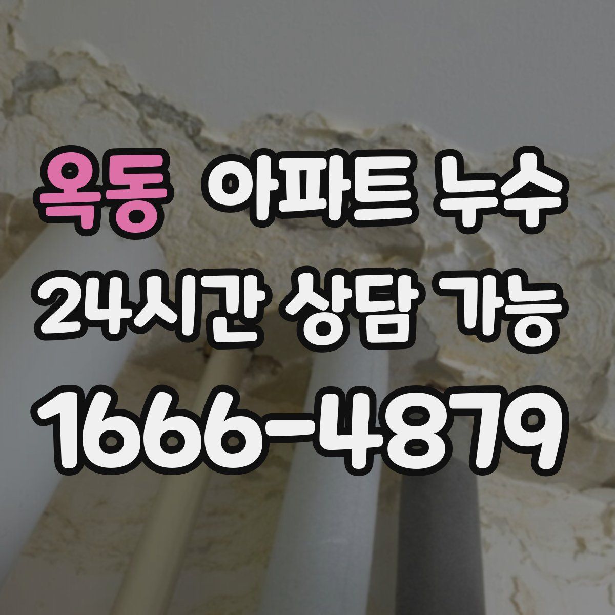 옥동 아파트 누수탐지