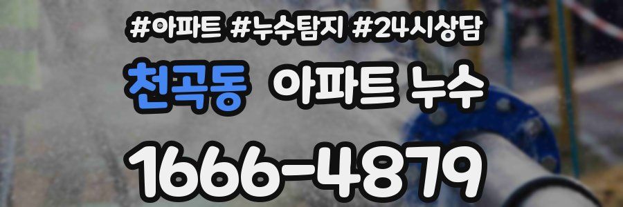 천곡동 누수탐지