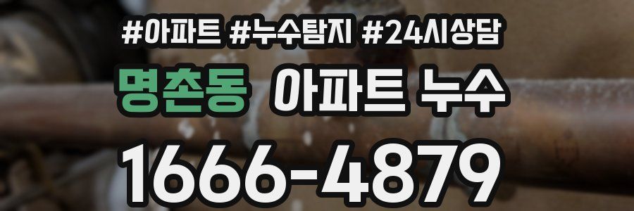 명촌동 누수탐지