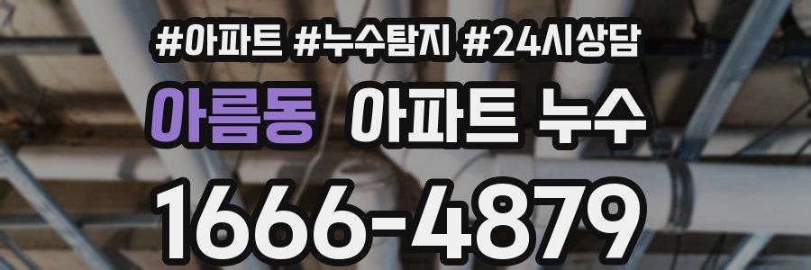 아름동 누수탐지