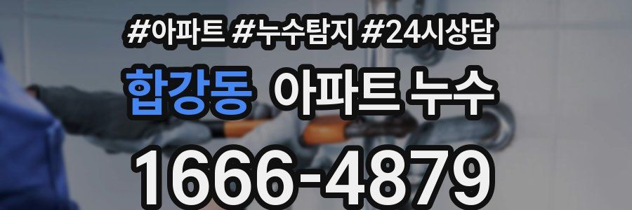 합강동 누수탐지