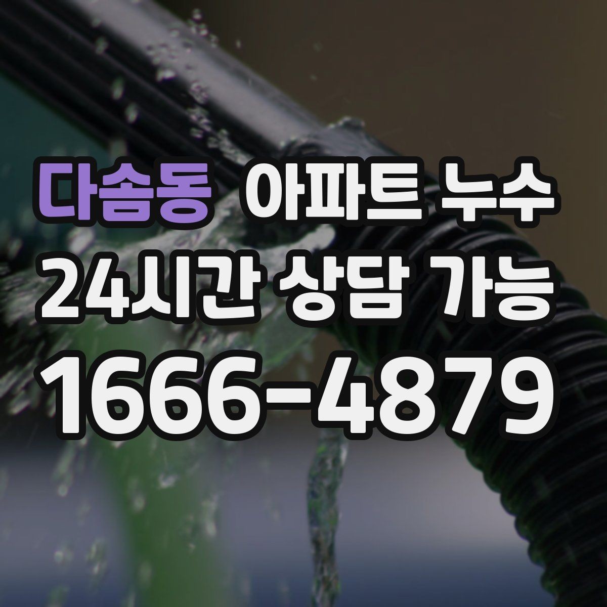 다솜동 아파트 누수 다용도실 냄새 보이면 재발 방지부터 정리