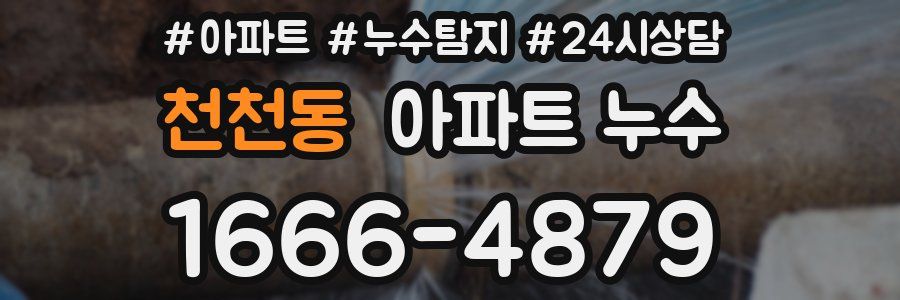 천천동 누수탐지