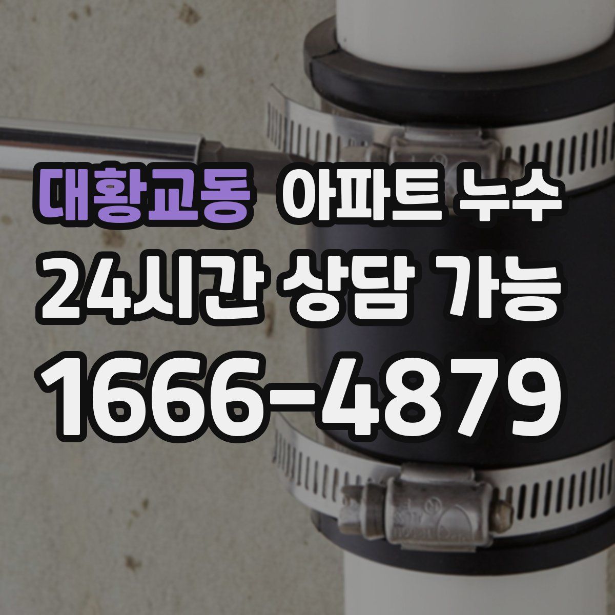 대황교동 아파트 누수탐지