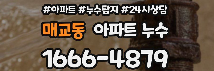 매교동 누수탐지