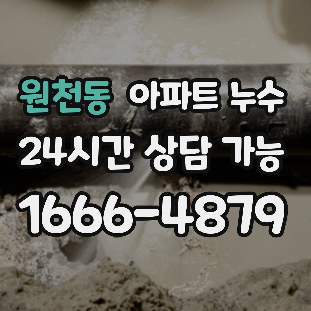 원천동 아파트 누수탐지